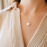 Coin Pearl Pendant Necklace