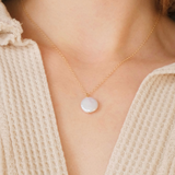 Coin Pearl Pendant Necklace
