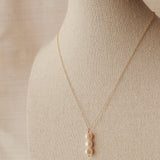 Stacked Pearl Pendant Necklace