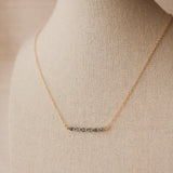 Gemstone Bar Necklace