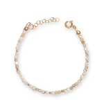Sand + Salt's Peruvian Pink Opal Gemstone Bracelet, Gold-Filled + Gemstone Jewelry, Sand and Salt Studio