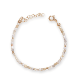 Sand + Salt's Peruvian Pink Opal Gemstone Bracelet, Gold-Filled + Gemstone Jewelry, Sand and Salt Studio