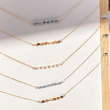 Gemstone Bar Necklace