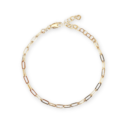 Sand + Salt's Paperclip Chain Bracelet, Gold Filled Jewelry, Sand and Salt Studio