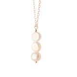 Stacked Pearl Pendant Necklace