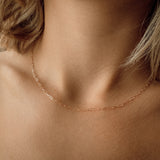 Dainty Paperclip Chain Necklace